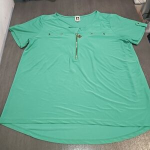 Anne Klein Emerald Green Women's Top Size 1x